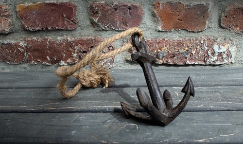 Deko anker seil antikbraun - seil,