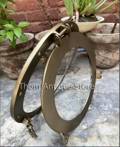 Vintage messing 5cm glas - 30.5cm,