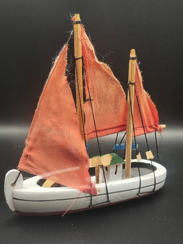 Deko schiff aus holz weiß - schiff,