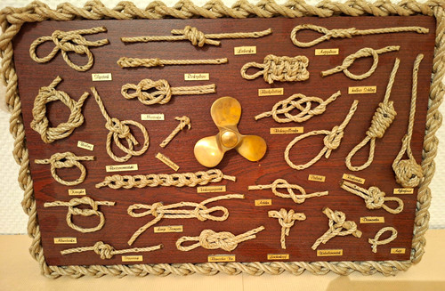 Maritime knotentafel holz - maritime,