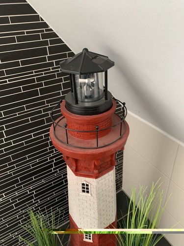 Deko leuchtturm rot weiß xxl - deko-leuchtturm,