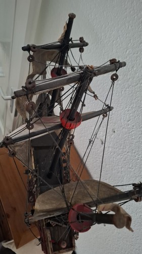 Großes holz segelschiff cm - segelschiff,