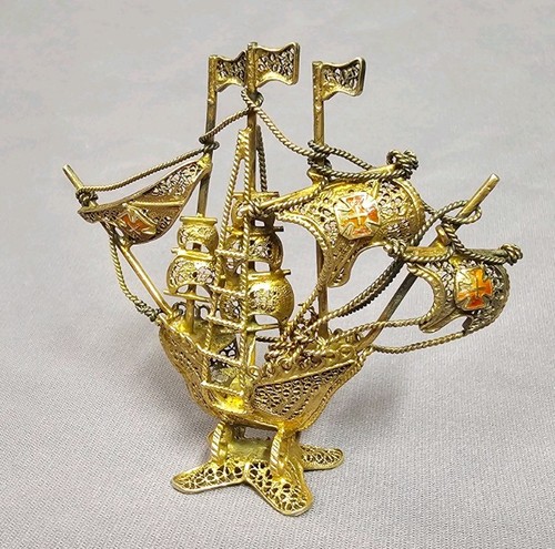 Vintage filigran schiff - vintage,