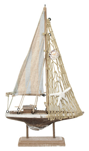 Deko segelboot treibholz - segelboot, im